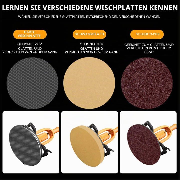 Elektrische Wandschleifer, multifunktional, Betonkelle, variable Geschwindigkeit, 80 – 600 U/min, mi