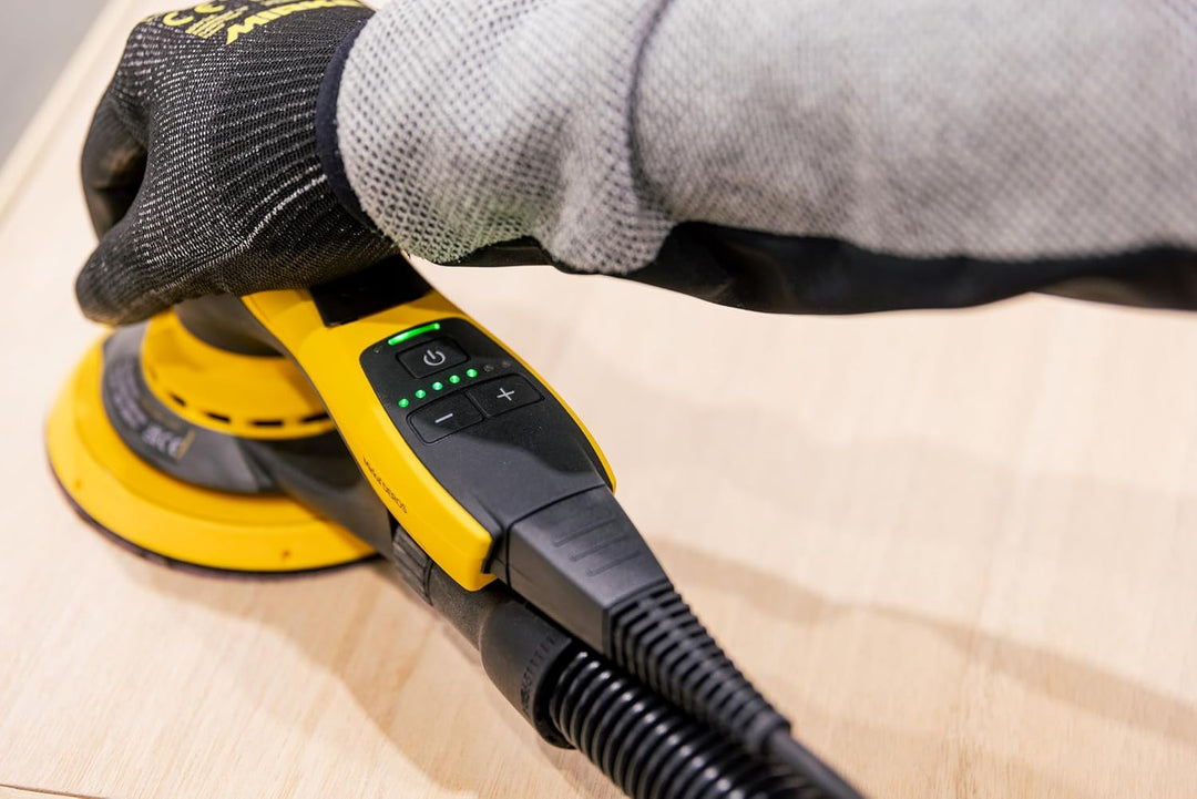 Mirka DEROS II 650 Exzenter-Schleifer Schleifmaschine mit Absaugung für Ø 150mm Schleifpapier / 5,0m