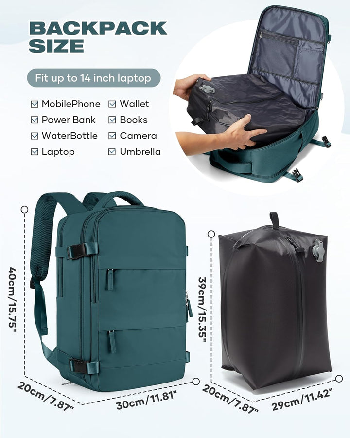 SZLX Vakuum Rucksack 40x30x20 Wizz air Handgepäck Rucksack 40x20x25 für Ryanair Vakuum Reiserucksack
