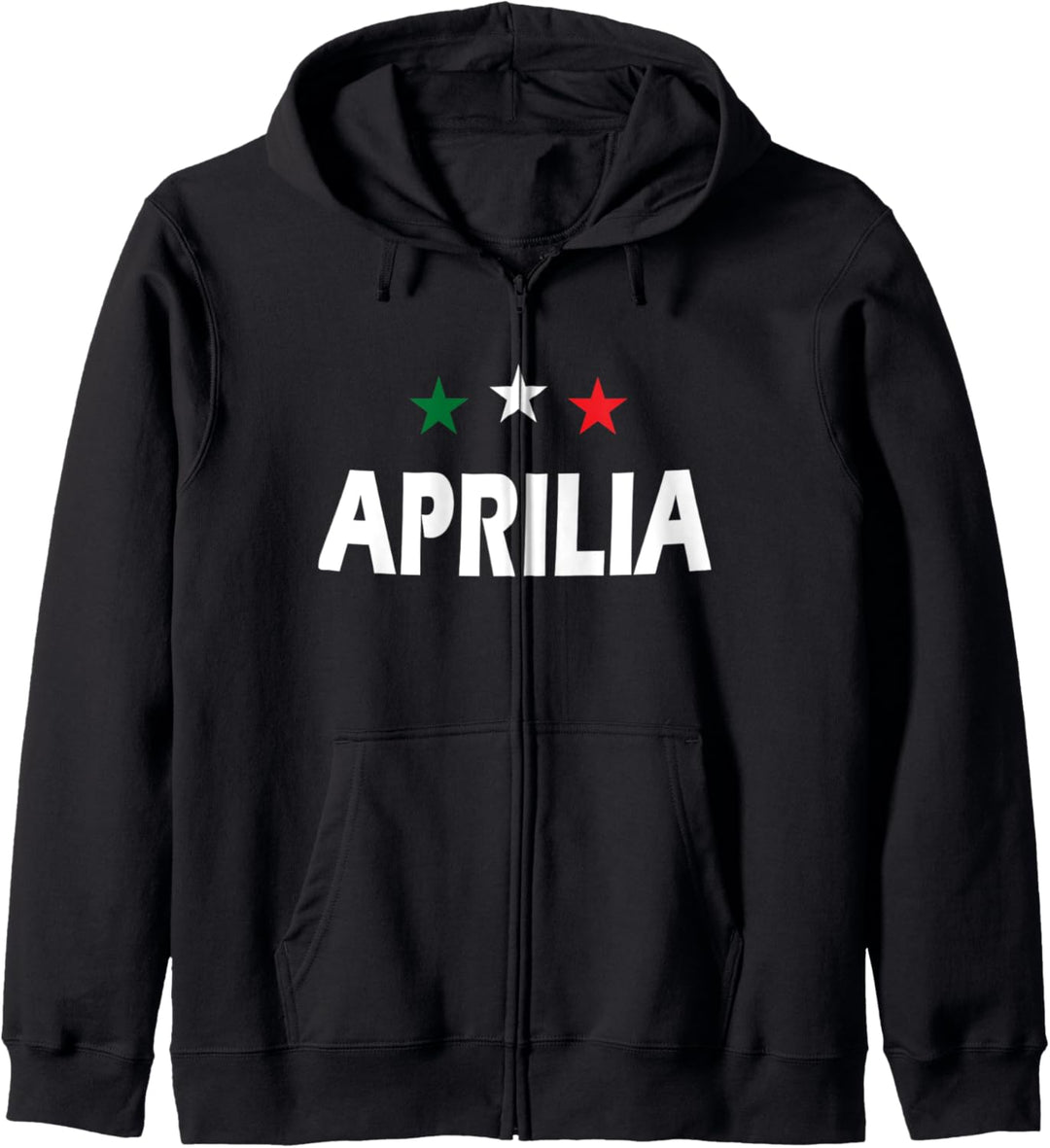 Aprilia Italian city with stars in green white red Kapuzenjacke