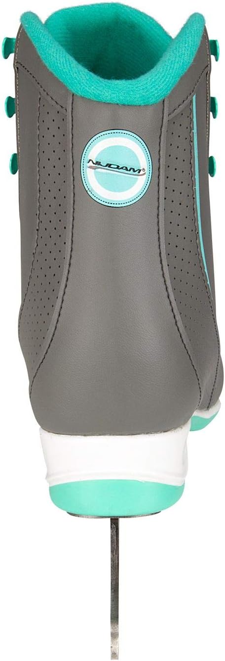 Nijdam Damen Kunstlauf Schlittschuhe Softboot grau-mintgrün Gr.41
