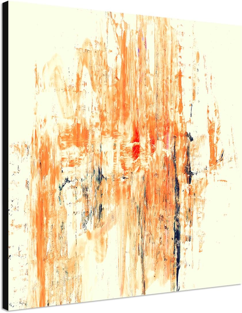 Paul Sinus Art Modernes Wandbild Abstrakt007_60x60cm Abstrakte Kunst Kunstdruck auf Leinwand Zeitlos