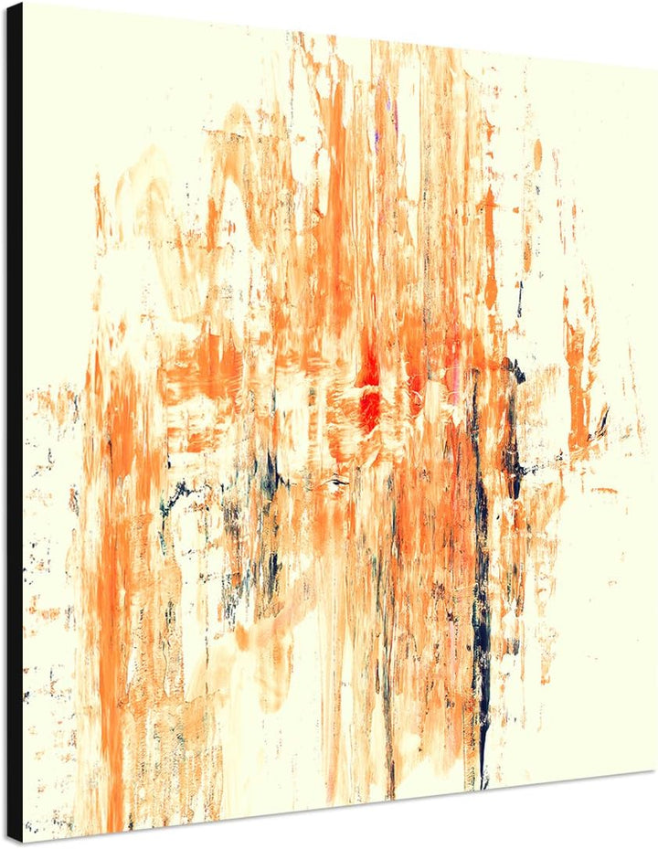 Paul Sinus Art Modernes Wandbild Abstrakt007_60x60cm Abstrakte Kunst Kunstdruck auf Leinwand Zeitlos