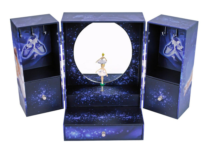 Trousselier - Makeup Cabinet with Music Ballet Dancer, S52070, Marineblau