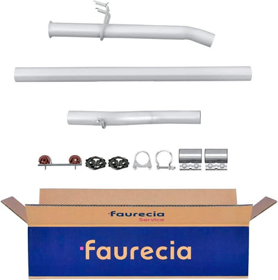 HELLA 8LA 366 001-781 Abgasrohr - Easy2Fit® Kit - mitte - dreiteilig - Set mit Anbauteilen