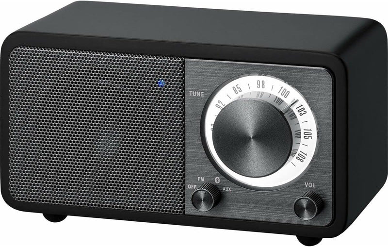 Sangean WR-7 tragbares Desktop-Radio (FM-RDS-Tuner, Bluetooth, AUX-In, integrierter Lautsprecher, Ak