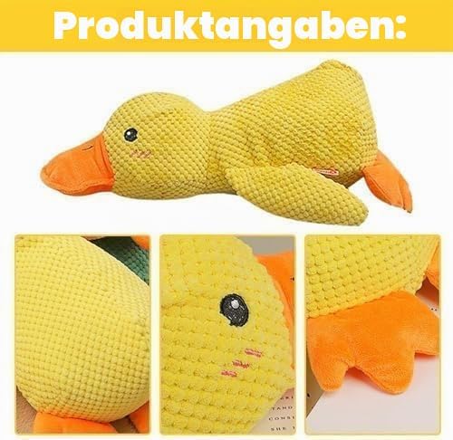 Ente Hundespielzeug,38x45cm Quack-Quack Duck Hundespielzeug,Anti Stress Ente Für Hunde,Dog Beruhigen