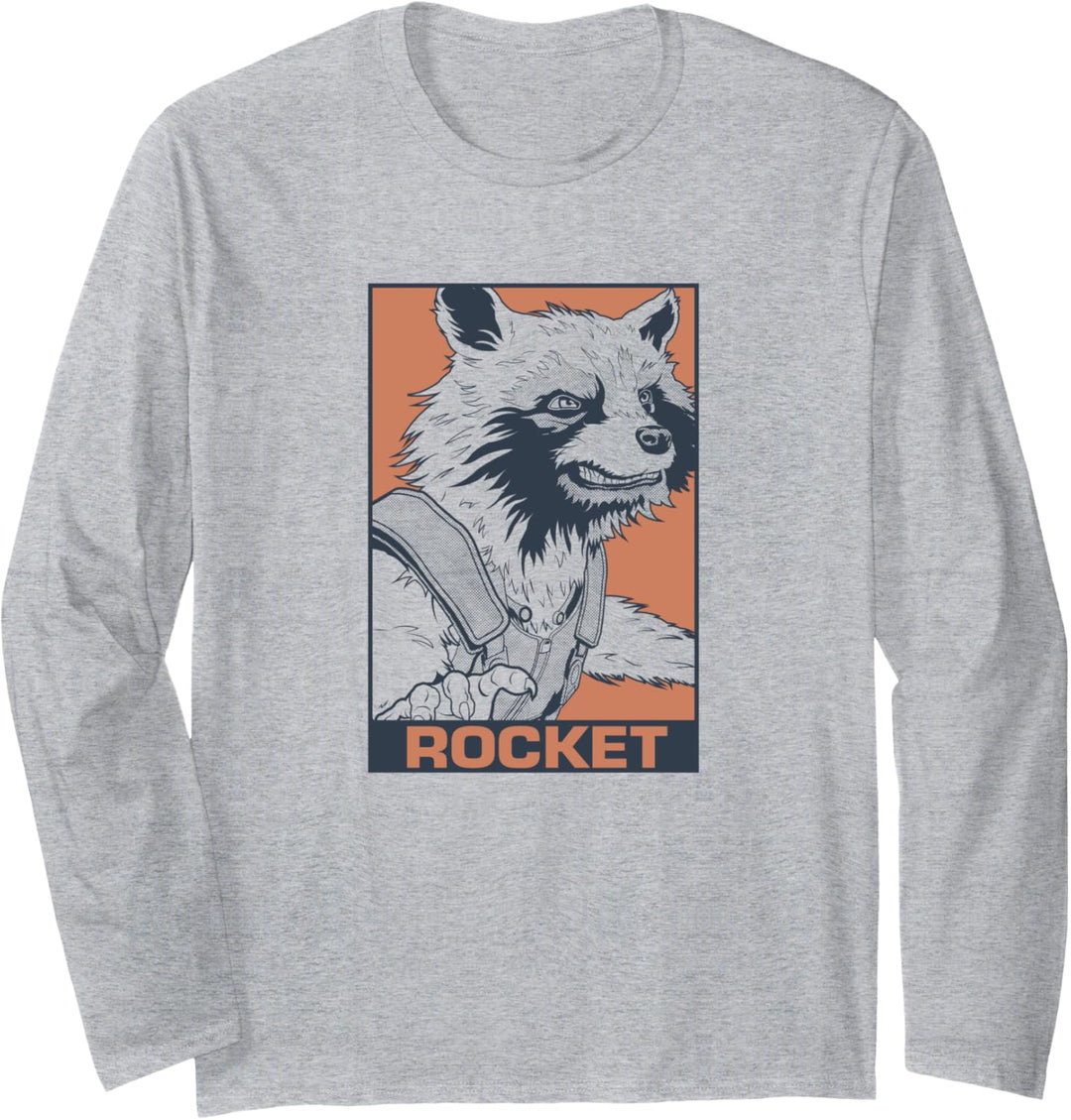 Marvel Avengers Endgame Rocket Pop Art Langarmshirt