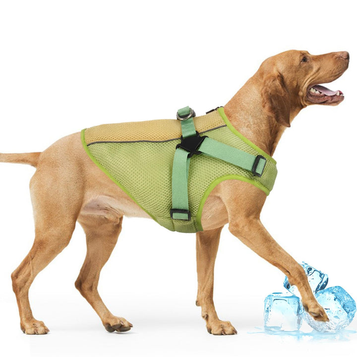 Kühlendes Hundegeschirr, Hundekühlung Sonneschutz Jacke Kühlweste-Der Hitzeschutz für Deinen Hund, S