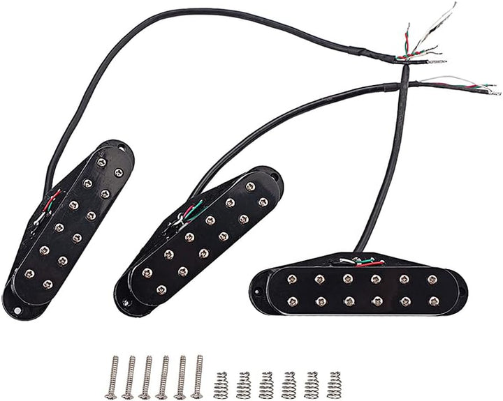 Alnicov Mini-Humbucker-Tonabnehmer für Gitarre, Hals, Mittelsteg, SSS-Tonabnehmer, Set für Stratocas