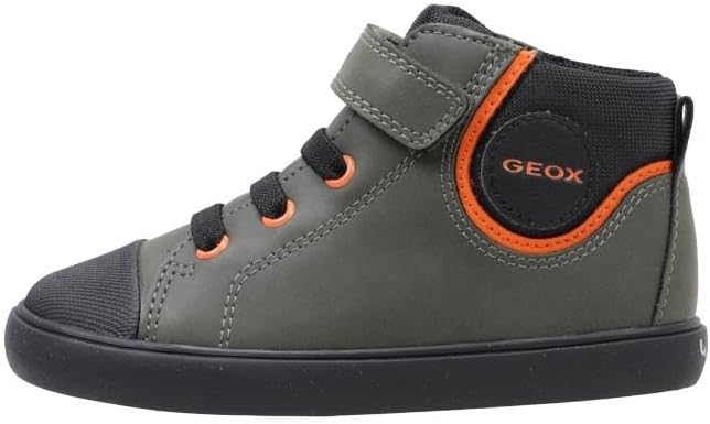 Geox Baby-Jungen B Gisli Boy B Sneaker 20 EU Dk Green Black, 20 EU Dk Green Black
