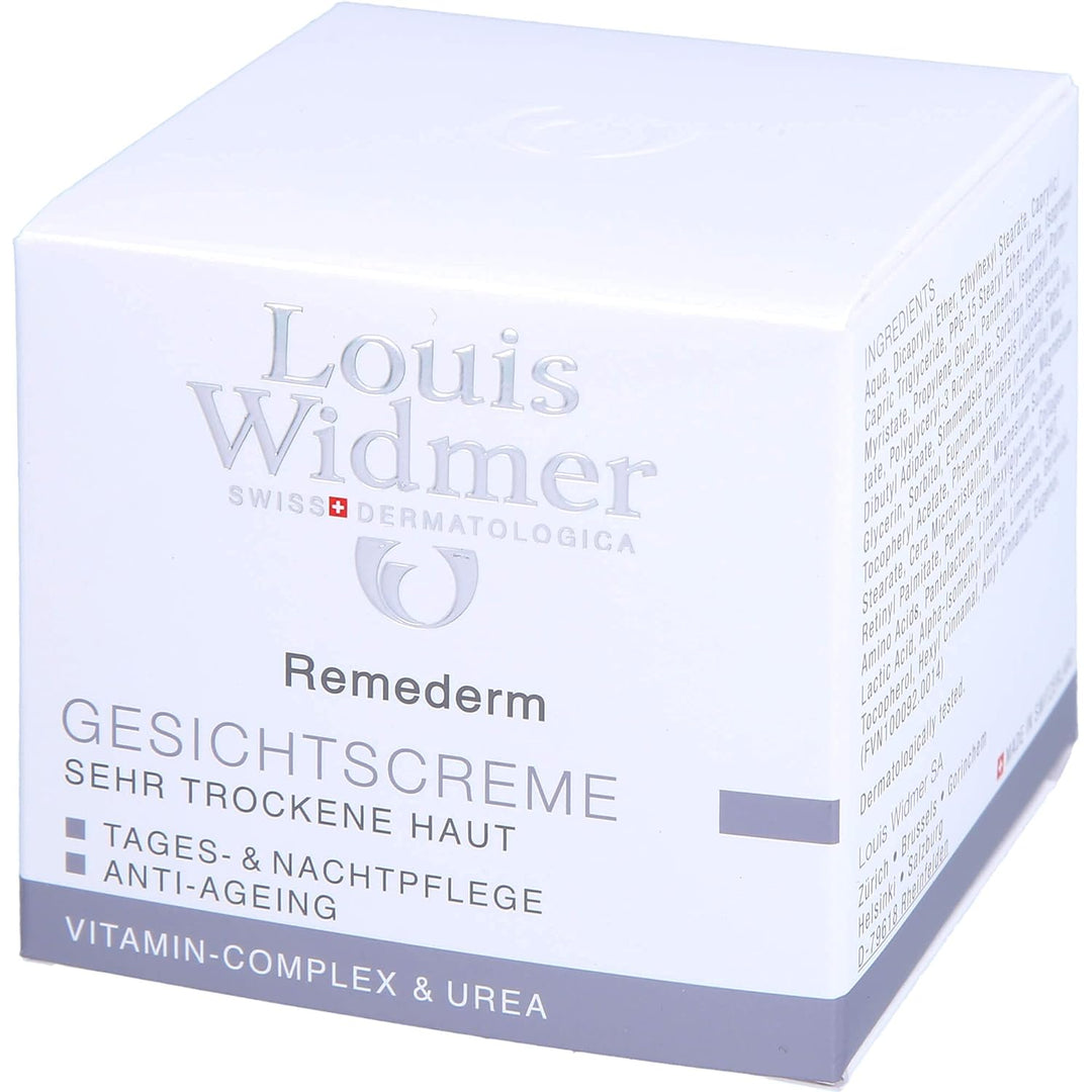 Louis Widmer Remederm Gesichtscreme Tages-Und Nachtpflege Leicht Parfuemiert, 50Ml , 50 Ml (1Er Pack