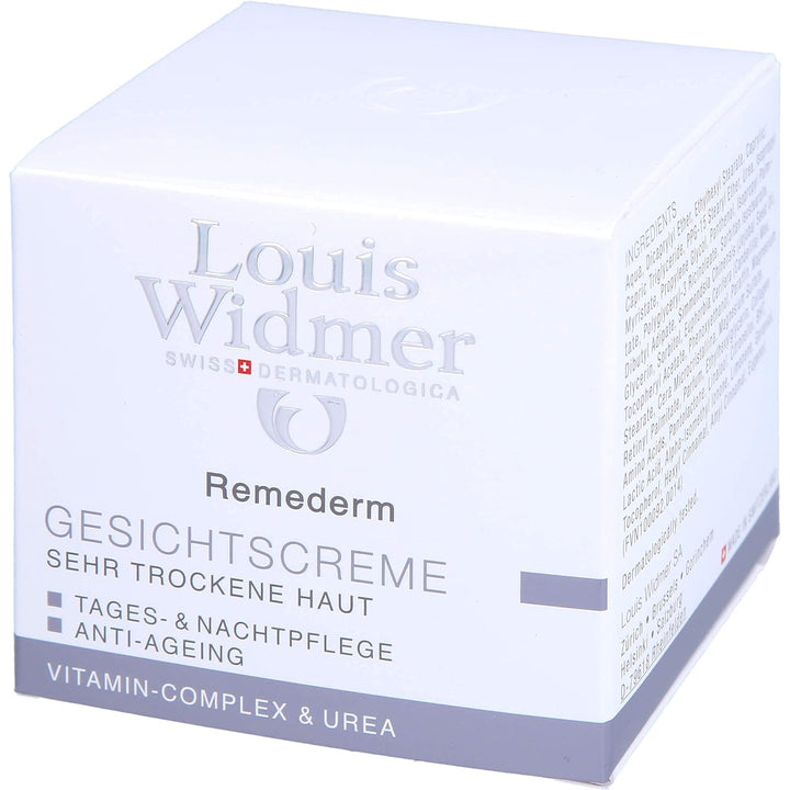 Louis Widmer Remederm Gesichtscreme Tages-Und Nachtpflege Leicht Parfuemiert, 50Ml , 50 Ml (1Er Pack