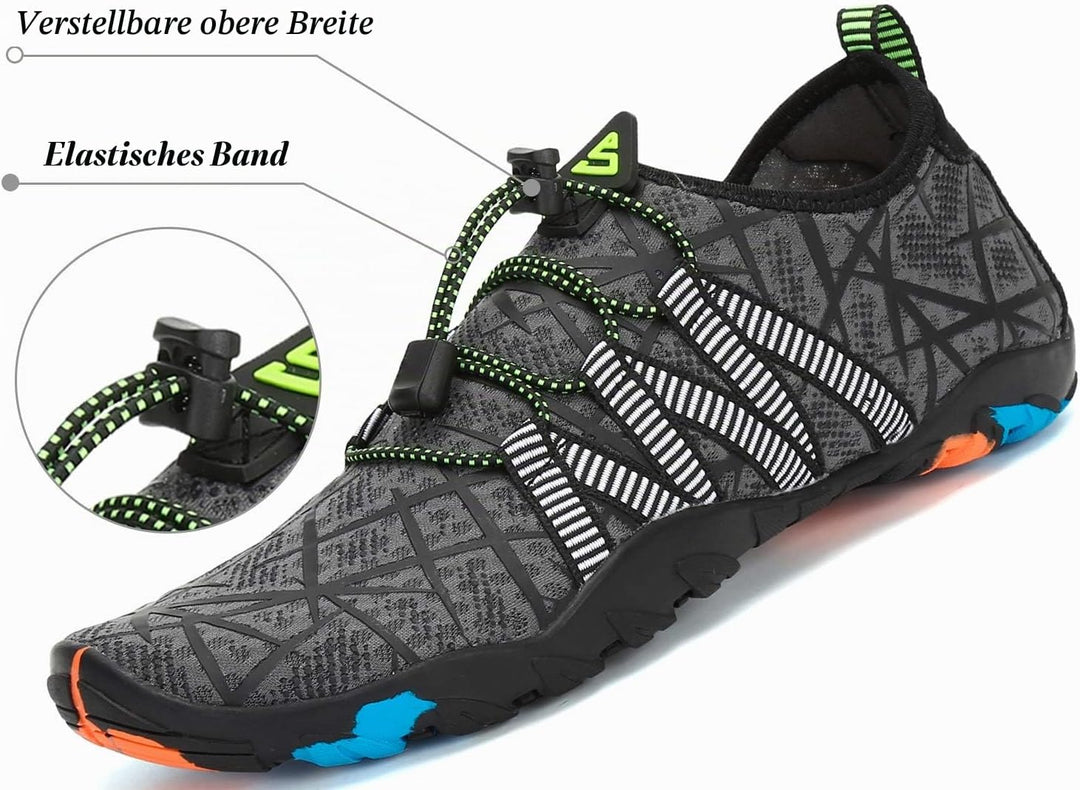 SAGUARO Badeschuhe für Herren Damen - 7/9 Drainagelöcher Schnelltrocknende rutschfest, Gr 35-48 39 E