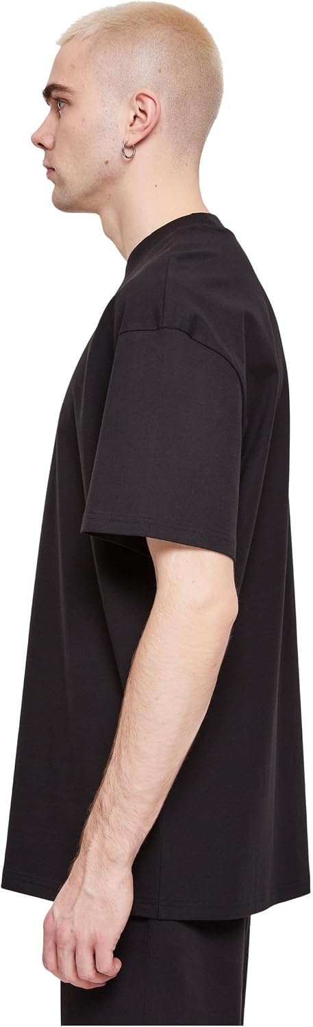 Urban Classics Herren Oversized Mid Embroidery Tee S Schwarz, S Schwarz
