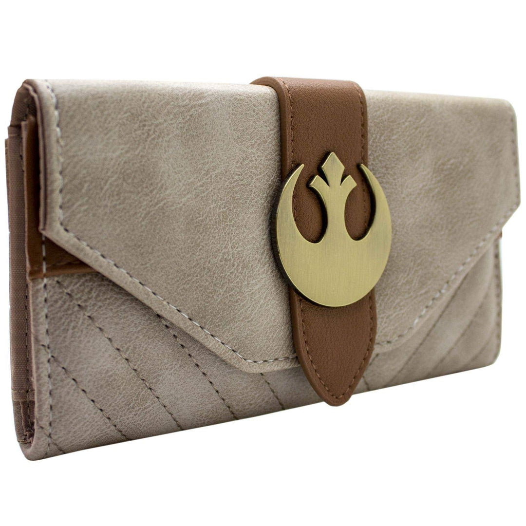 The Last Jedi Star Wars Rey Outfit Rebel Emblem Portemonnaie Clutch Münzfach & Kartenhalter, Braun