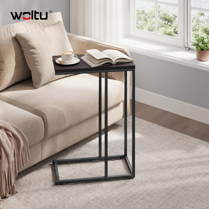 WOLTU Beistelltisch 2er Set, Kaffeetisch Couchtisch Sofatisch Nachttisch Betttisch Laptoptisch, Gest