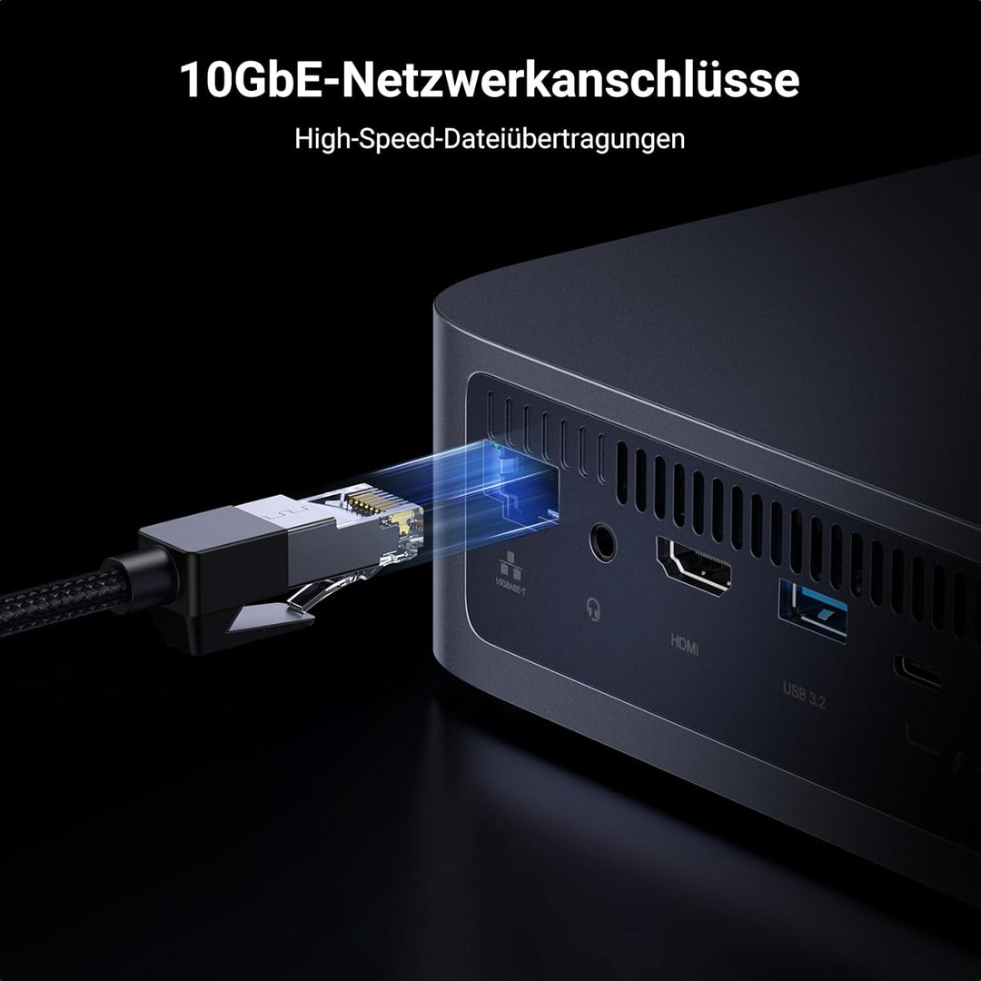 UGREEN NASync DXP480T Plus 4-Bay All-Flash SSD NAS, Intel i5 1235u 10-Core CPU, 8GB DDR5 RAM, 128G S