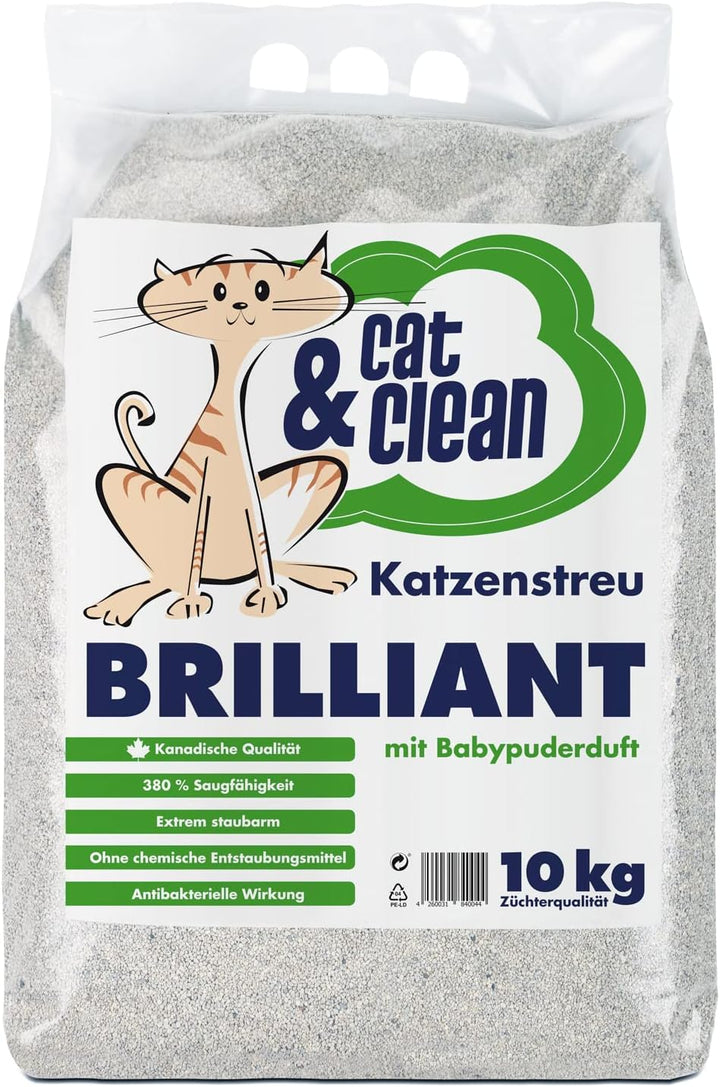 Cat & Clean Katzenstreu Der Extraklasse Klumpendes Einstreu Extrem Saugfähig Naturprodukt Aus Benton