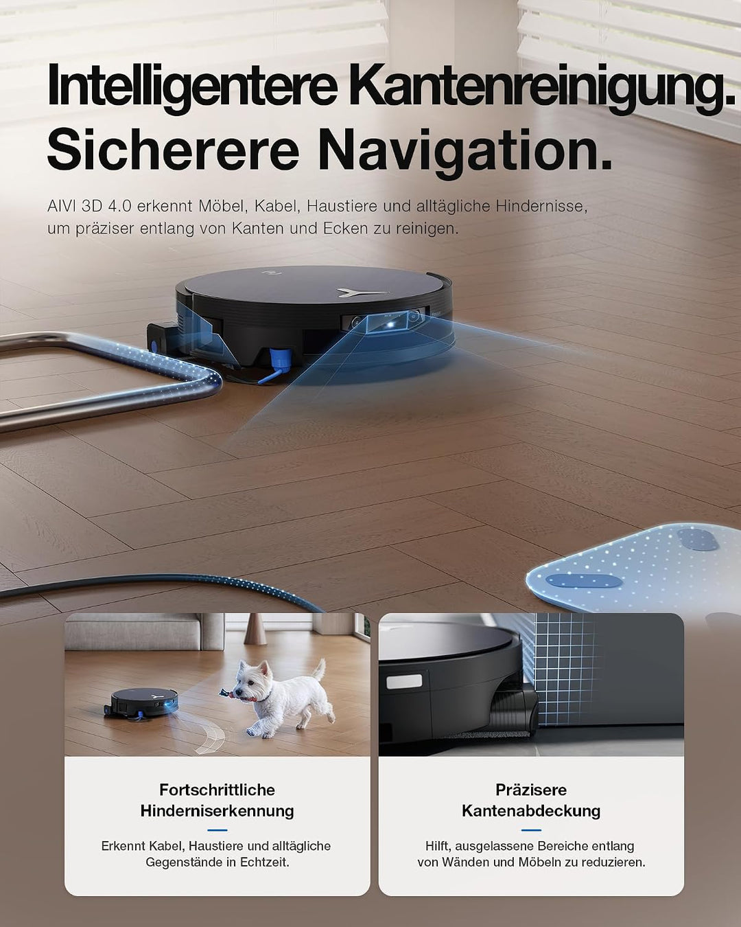ECOVACS X12 OMNICYCLONE Care Complete Saugroboter mit Wischfunktion, Blast & 22.000 Pa, FocusJet zur