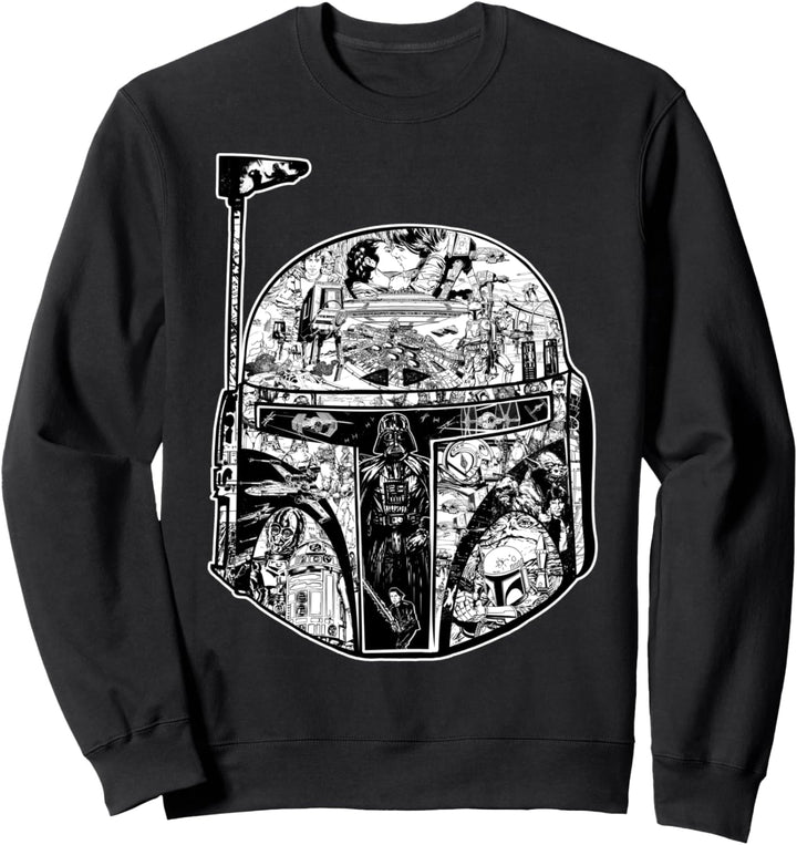 Star Wars Boba Fett Star Wars Story Helmet Poster Sweatshirt