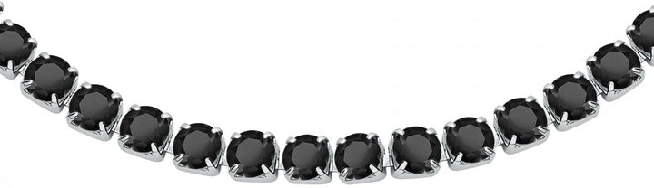 Sector No Limits TENNIS Herren Armband aus Stahl, Kristalle, Emaille - SANN46 Schwarz, Schwarz