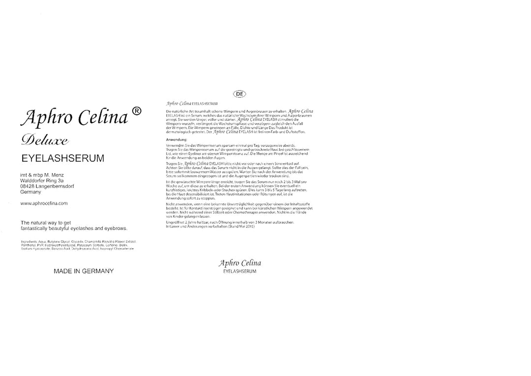 Aphro Celina Deluxe Wimpernserum (3ml)
