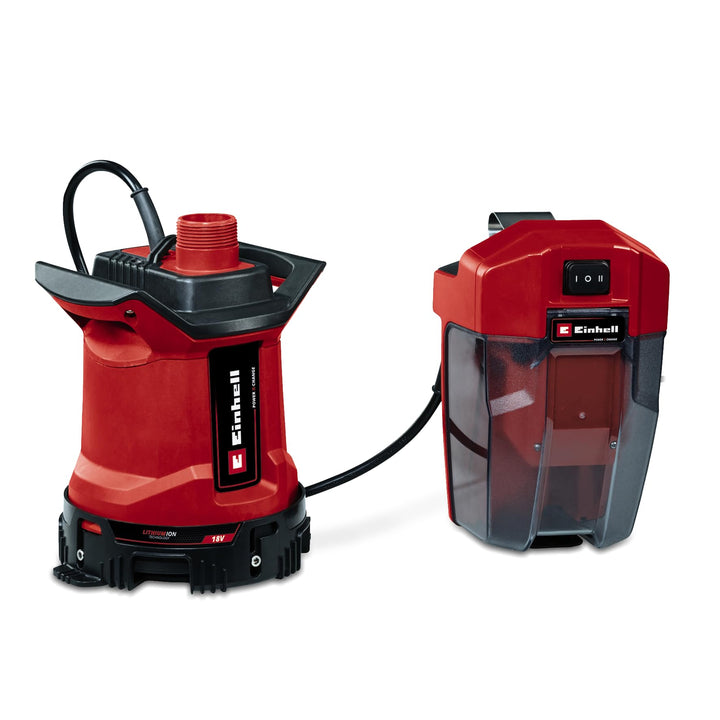 Einhell Akku-Schmutzwasserpumpe GE-DP 18/25 LL Li-Solo Power X-Change (18 V, 7.000 L/h Fördermenge,