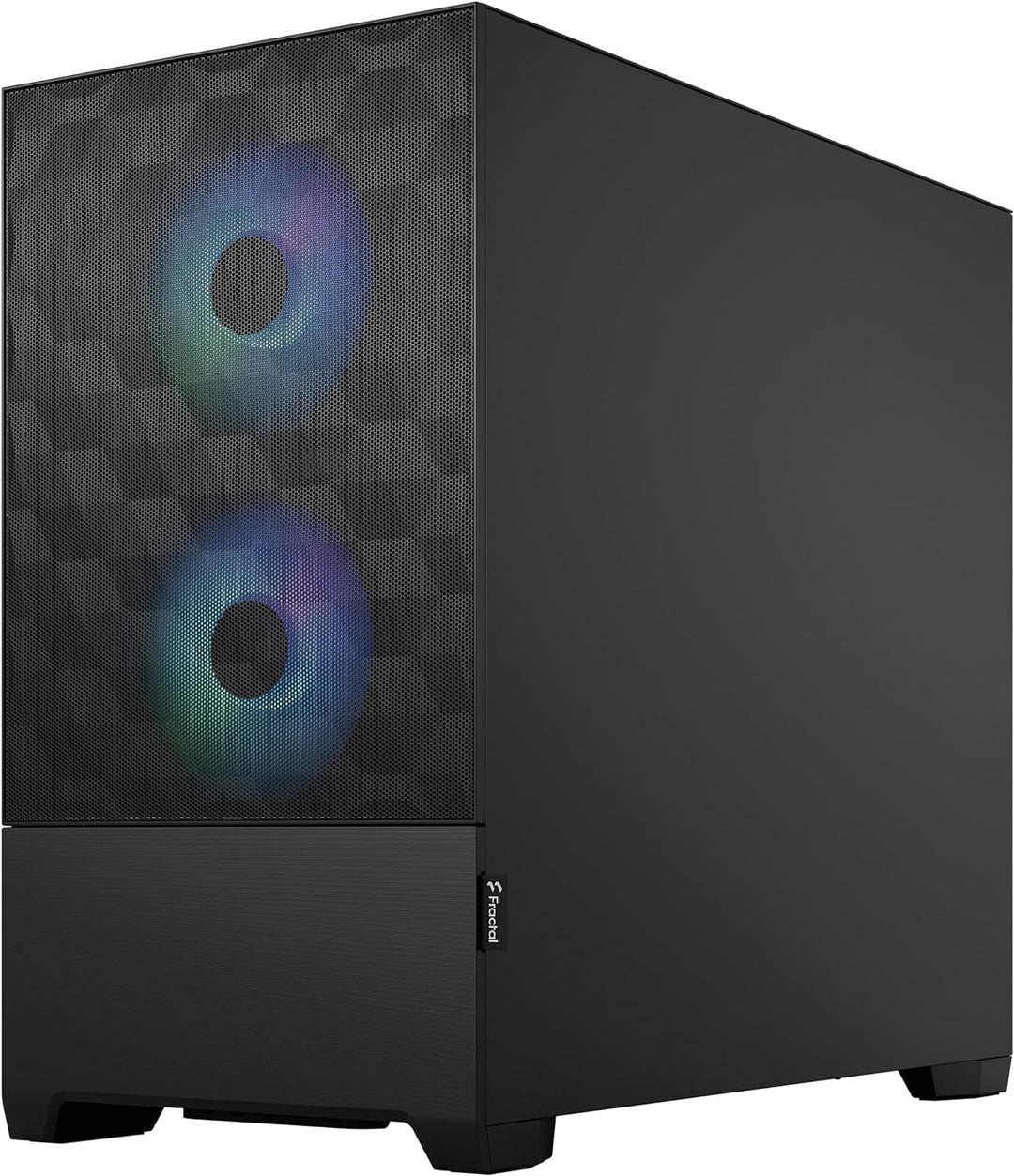 Fractal Design Pop Mini Air RGB Black - Tempered Glass Clear Tint - Honeycomb Mesh Front – TG Side P