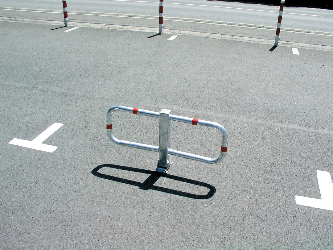 Alberts 770037 Parkplatzbügel Stoppy I | wahlweise in verschiedenen Ausführungen | zum Aufschrauben,
