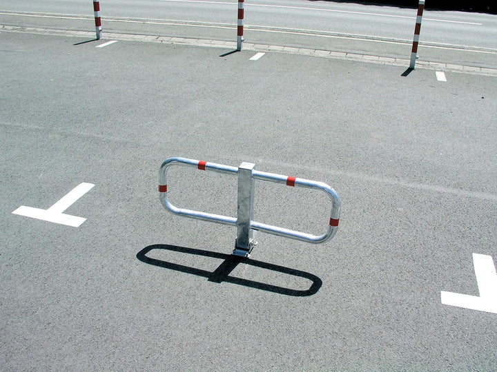 Alberts 770037 Parkplatzbügel Stoppy I | wahlweise in verschiedenen Ausführungen | zum Aufschrauben,