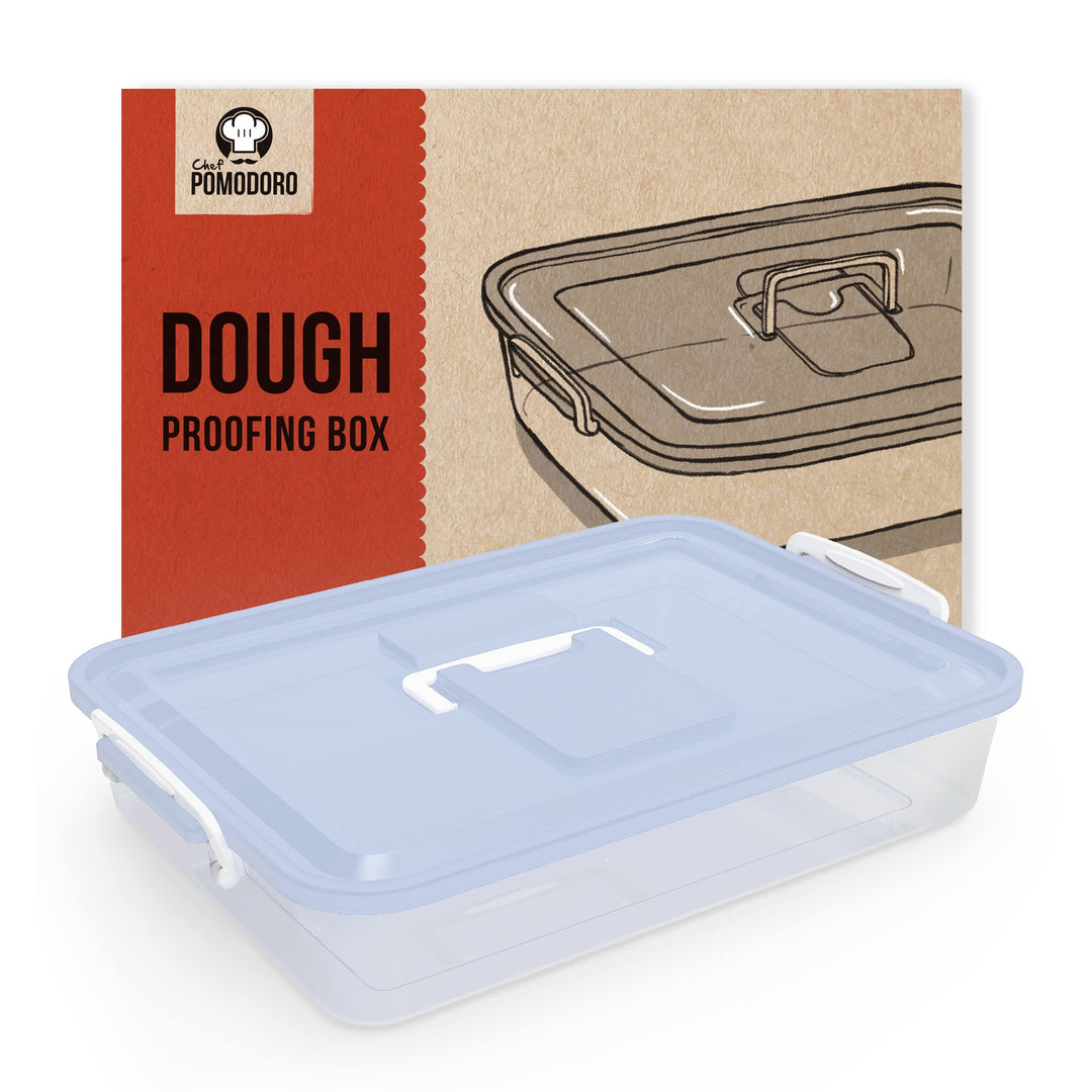 Chef Pomodoro Pizzaballenbox – Pizza Box – Pizzaballenbox mit Deckel – Pizzabox – Pizzateigbehälter