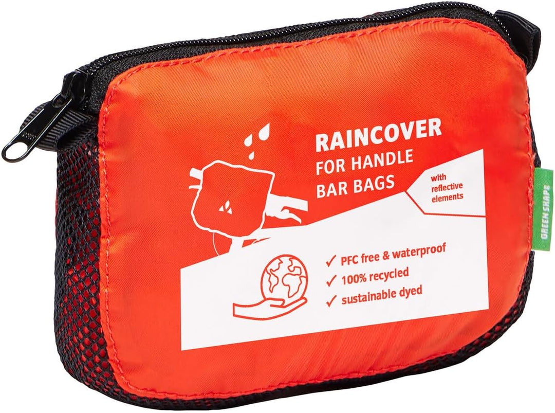 VAUDE Fahrrad Lenkertaschen Regenhülle Raincover, wasserdicht, passend bis 6 l Volumen, orange, Einh
