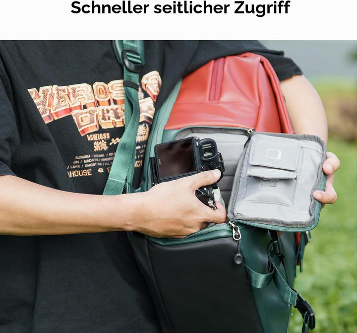 K&amp;F CONCEPT Kamerarucksäcke 20L, Grosse Camera Backpack 15,6 Zoll Laptopfach, Spritzwassergeschutzt