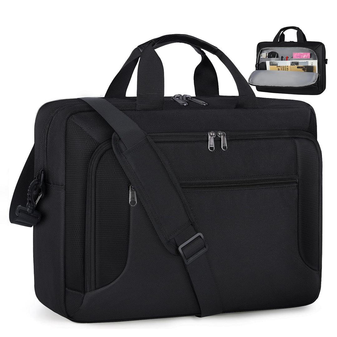 RAINSMORE Laptoptasche 17 Zoll Aktentasche Arbeitstasche Herren Business Taschen Notebooktasche Comp