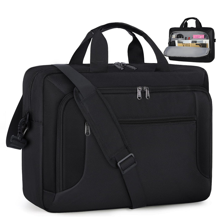 RAINSMORE Laptoptasche 17 Zoll Aktentasche Arbeitstasche Herren Business Taschen Notebooktasche Comp