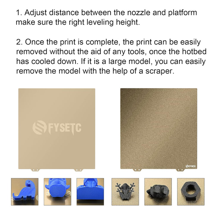 BCZAMD Anycub Vype 3D-Druckerteile JanusBPS-Bauplattenplattform 265 x 250 mm, doppelseitig bedruckt