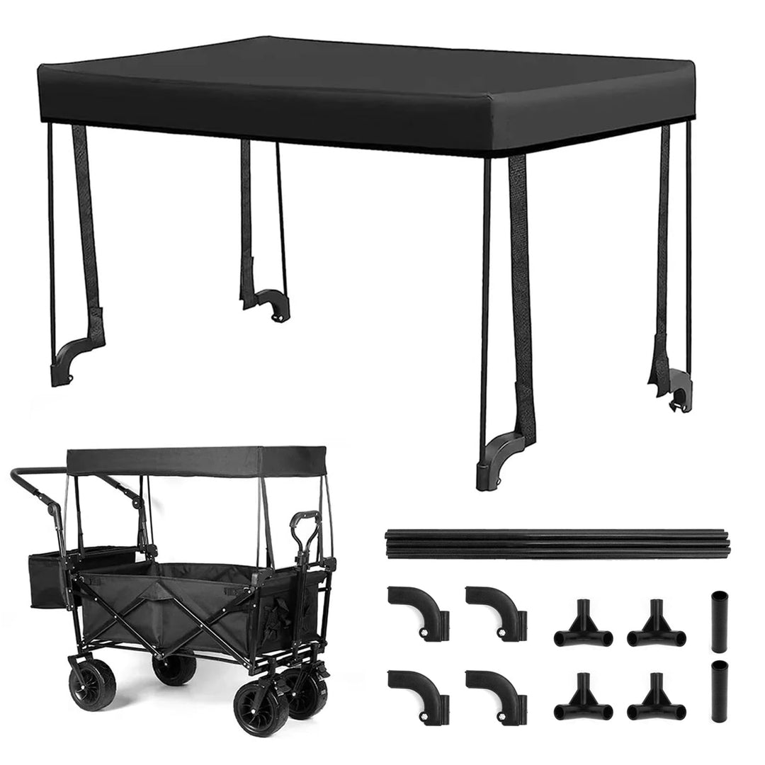 Bollerwagen Dach, Regenschutz für klappbare Handwagen, abnehmbare Markise, Staubdicht, Regendicht, S