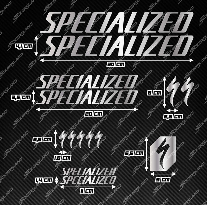 Stickersland® Aufkleber-Set kompatibel mit Rahmen MTB Mountainbike und Helm | Aufkleber-Aufkleber fü