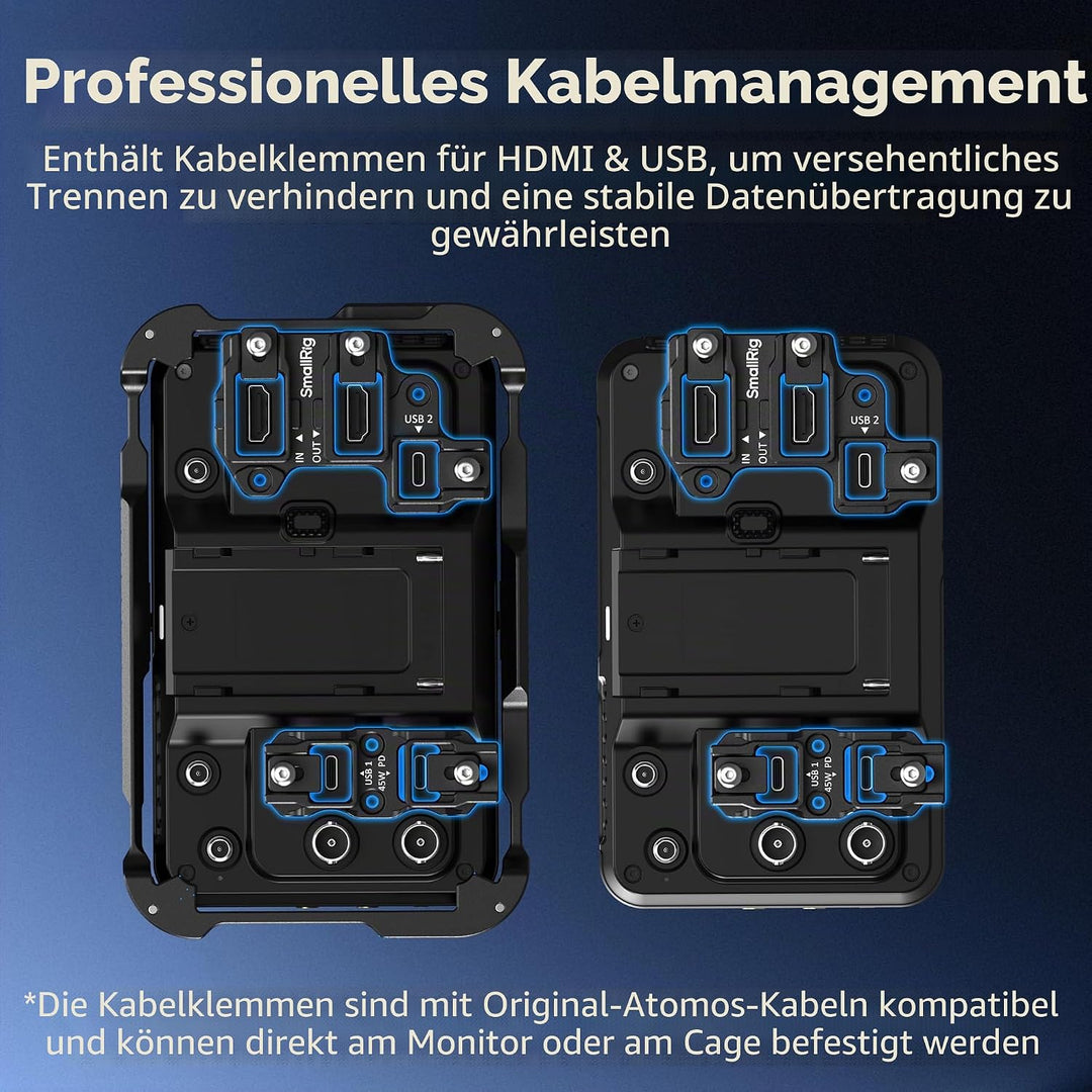 SMALLRIG Monitorkäfig-Kit für Atomos Ninja TX/TX GO, mit integrierten Erweiterungsschnittstellen, fü