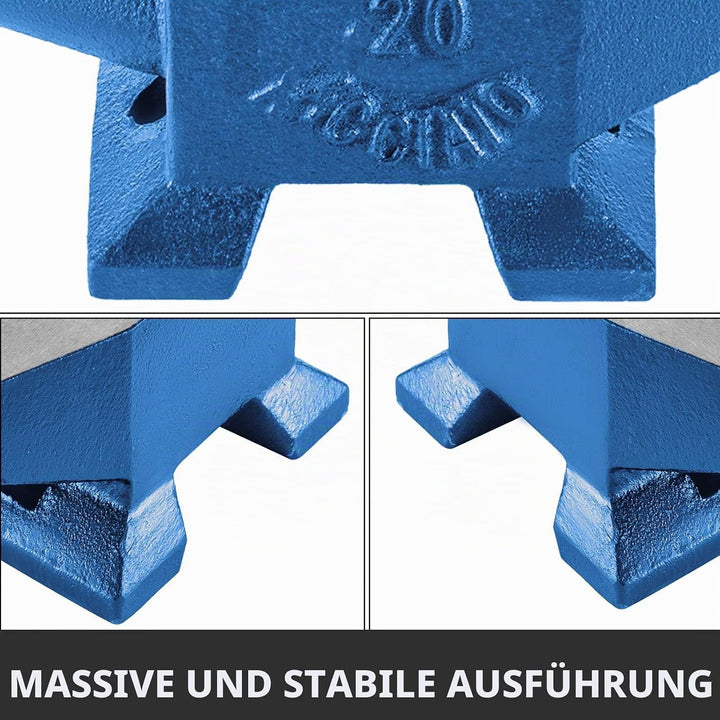 Happybuy Schmiede Amboss 20KG Schmiede Zubehör Amboss Werkzeuge geschmiedeter Stahl mit rundem und q