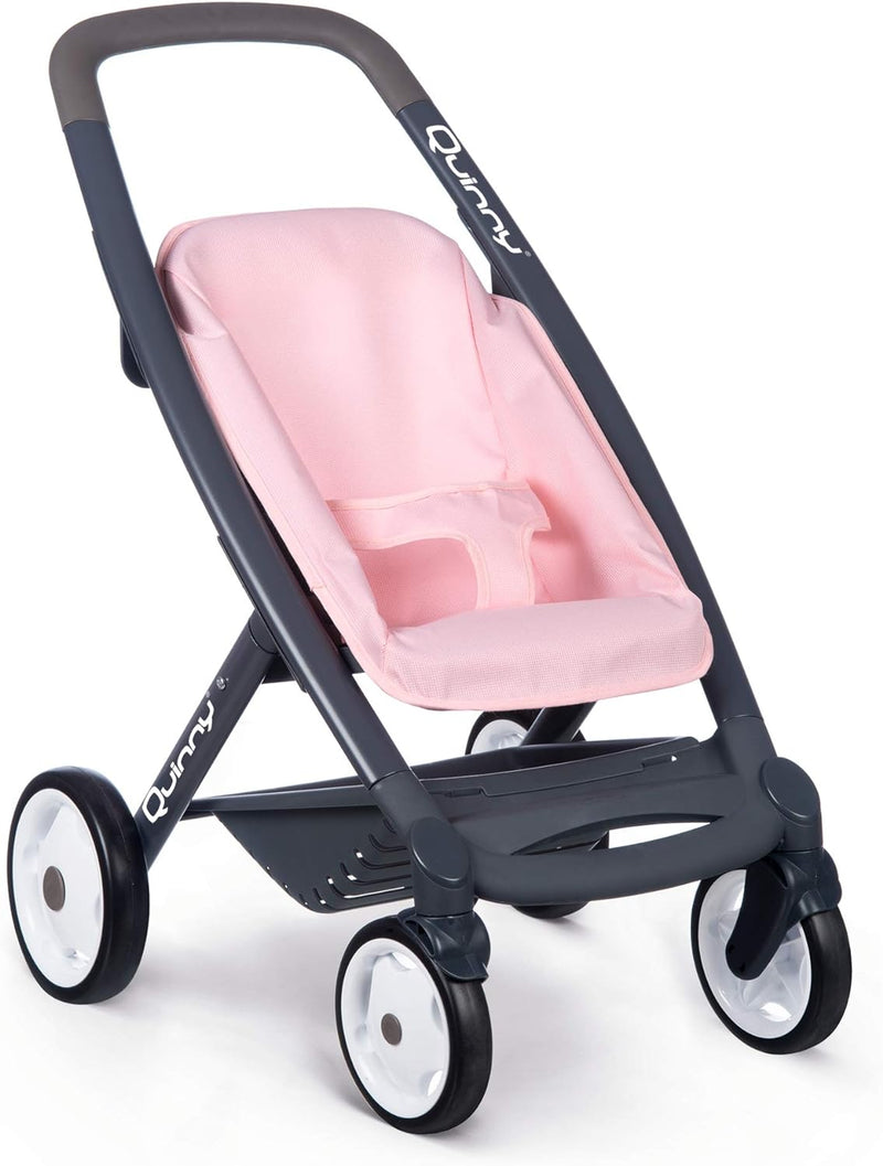 Smoby – Maxi Cosi 3in1 Multifunktions-Puppenwagen Rosa - für Puppen bis 42 cm – wandelbarer Puppenwa