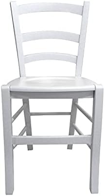 Dmora - Klassischer Holzstuhl, für Esszimmer, Küche oder Wohnzimmer, Made in Italy, cm 46x42h87, Sit