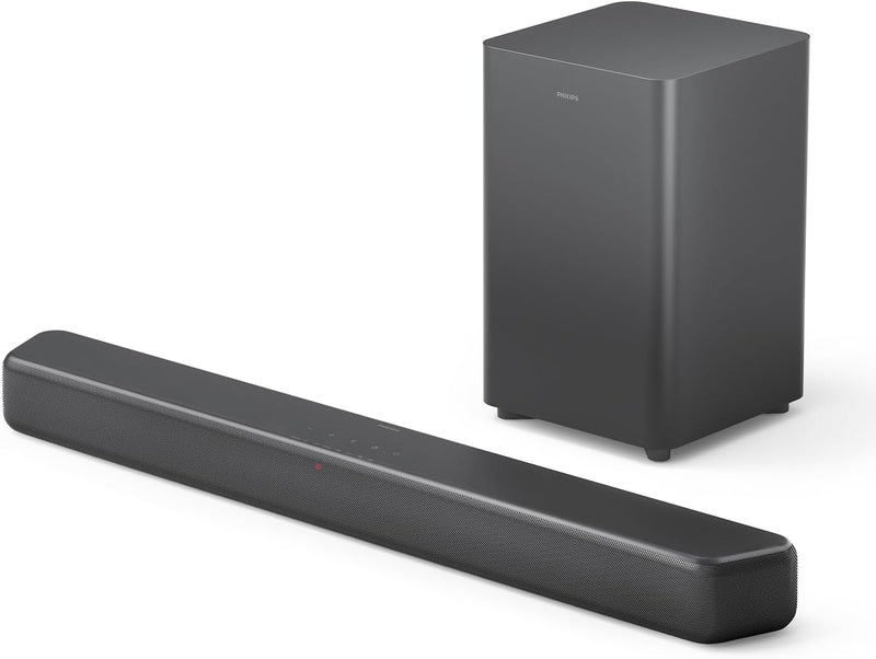 Philips TAB5309 Soundbar 2.1 mit drahtlosem Subwoofer - 2,1 Kanal 240W, DTS Virtual X, Bluetooth 5.4