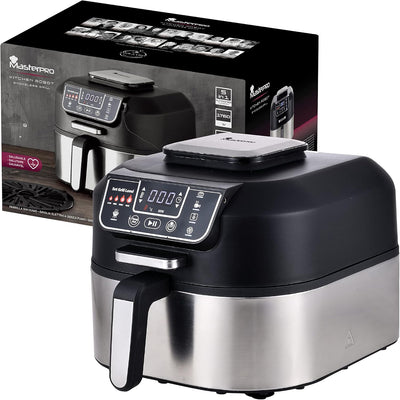 MasterPro Smokeless Grill | Elektrogrill mit Cyclonic Air Max Technologie 260º und 1760W Leistung |
