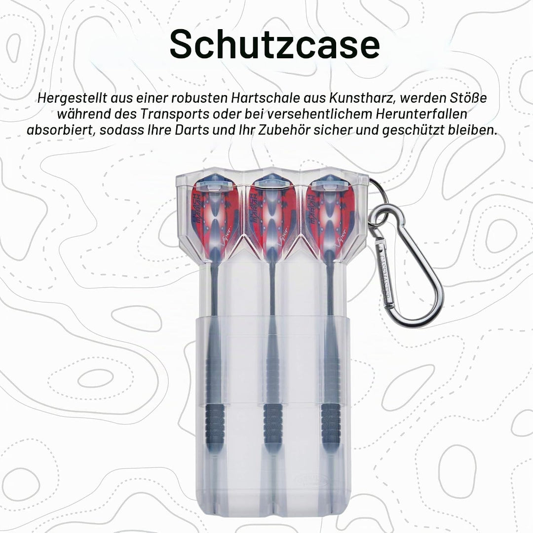 Casemaster von GLD Products Nomad verstellbare Darttasche Farblos, Farblos