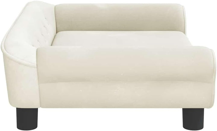 vidaXL Kindersofa Creme 70x45x26 cm Samt