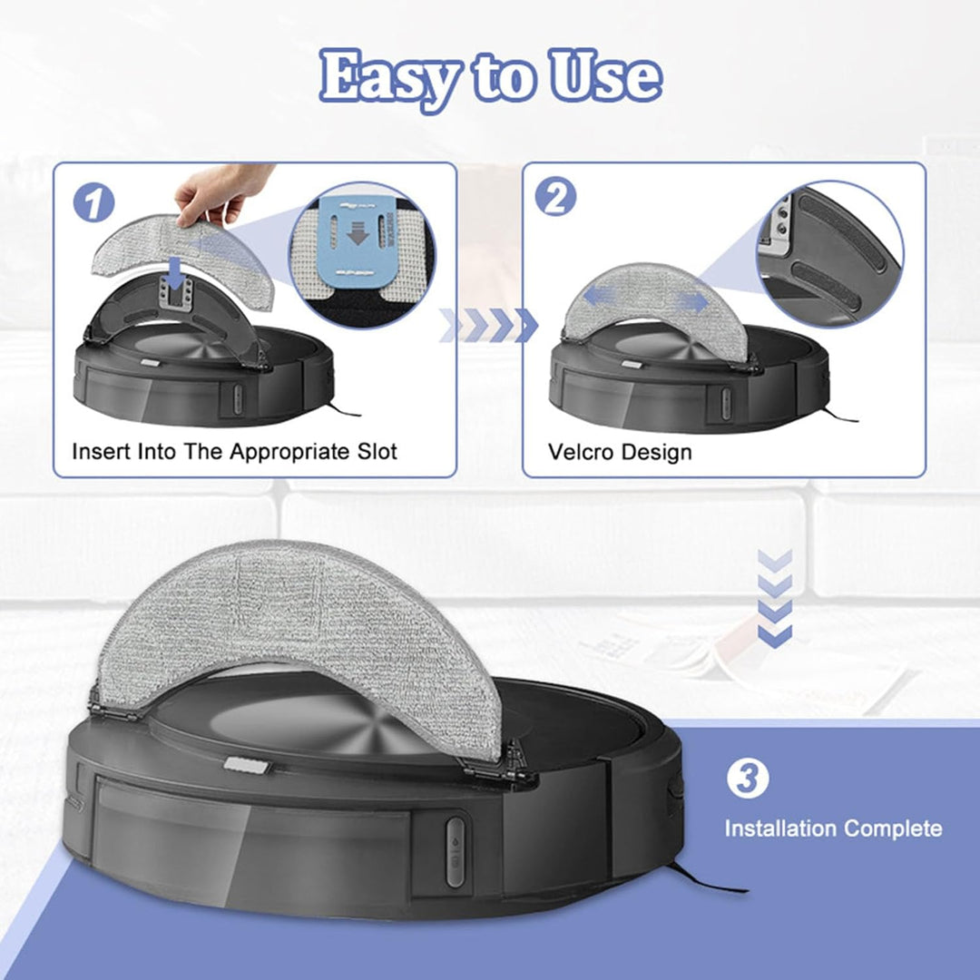 Ersatz-Mopp-Pads für iRobot Roomba Combo j7/j7+/j9+ Roboter-Staubsauger-Zubehör, Mikrofaser-Reinigun
