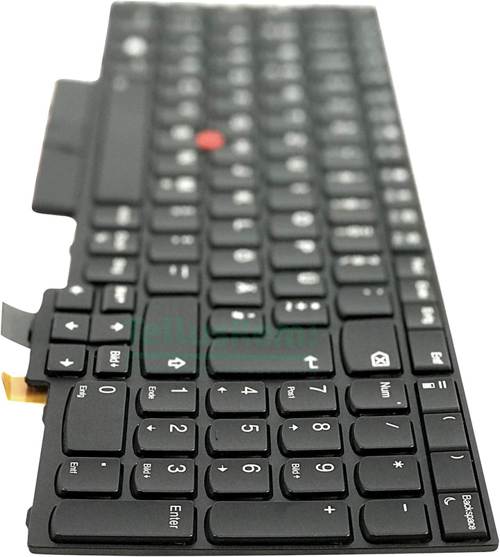 TellusRem ersatztastatur Deutsche Nicht Hintergrundbeleuchtung für Lenovo Thinkpad T570 T580 P51s P5