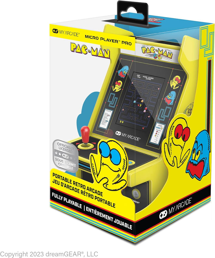 My Arcade DGUNL-4194 PAC-Man Micro Player Pro Portable Retro Arcade Pac Man, Pac Man